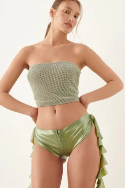 Rosalyn Top in Metallic Chainmail<Poster Girl Sale