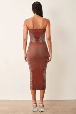 Roxie Dress Old Money Brown<Poster Girl Online