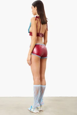 Salma Latex Bra Burgundy<Poster Girl Best