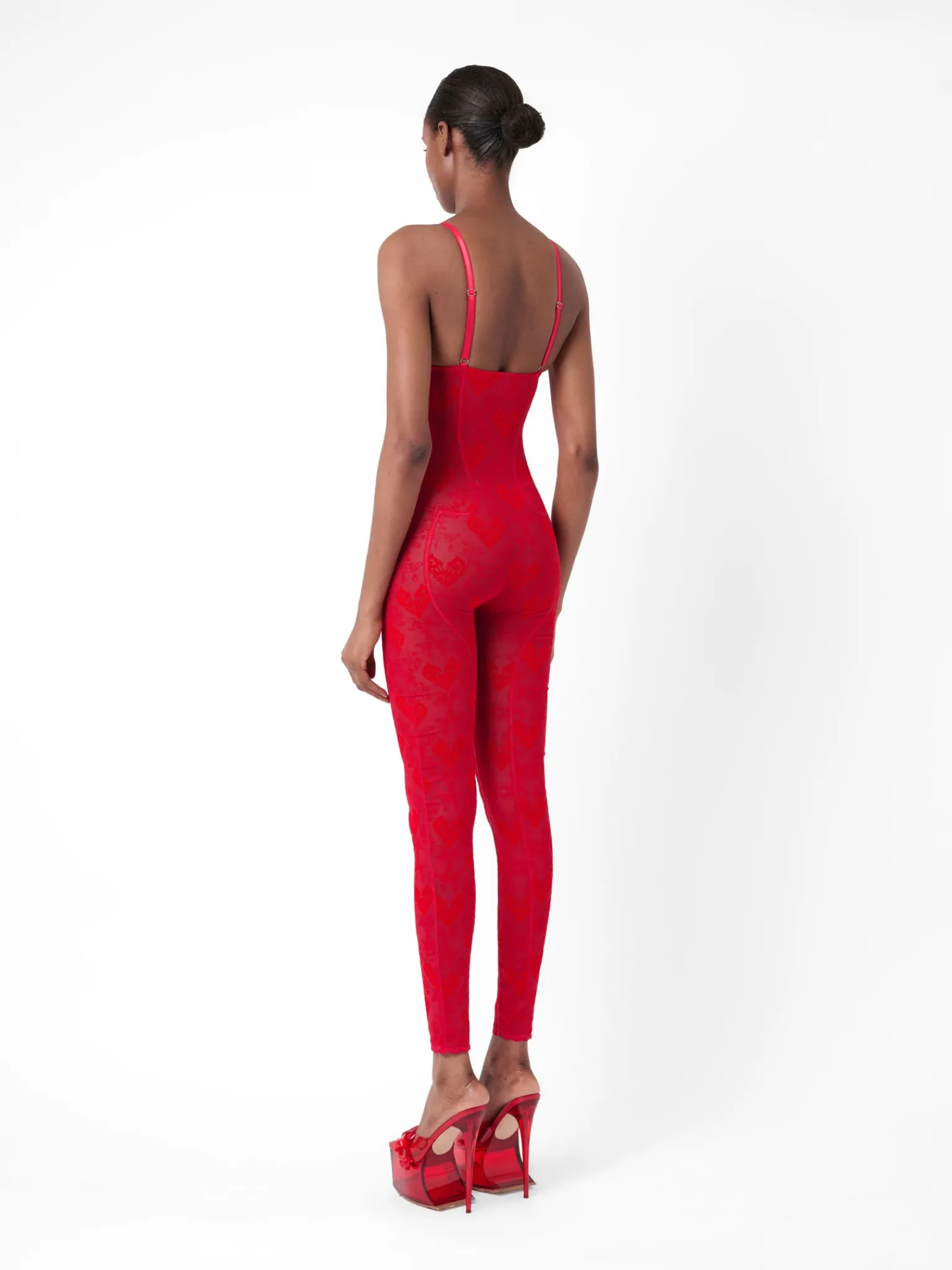 Scarlett Jumpsuit Flocked Mesh<Poster Girl Best