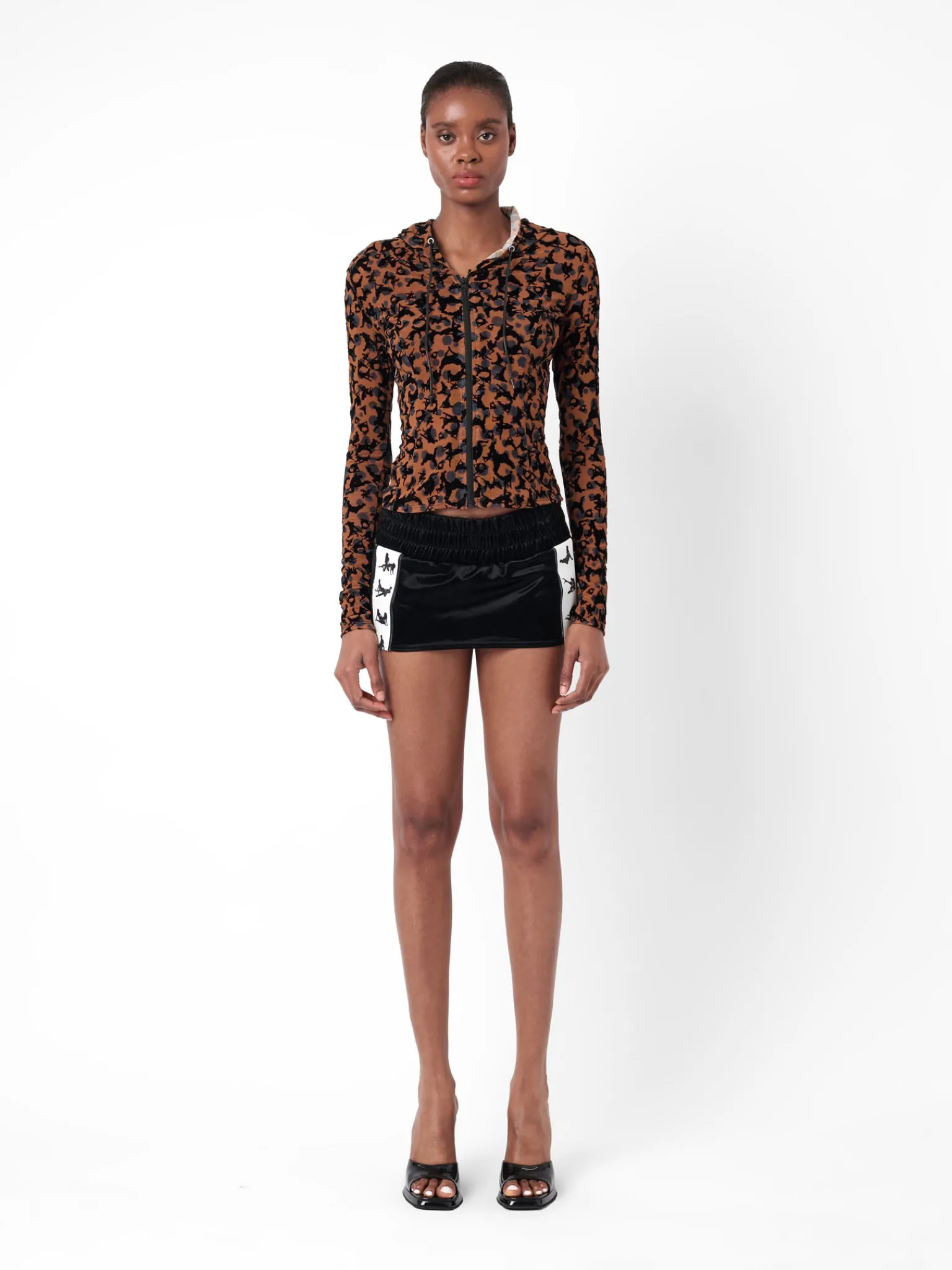 Shania Hooded Jacket Leopard Print<Poster Girl Online