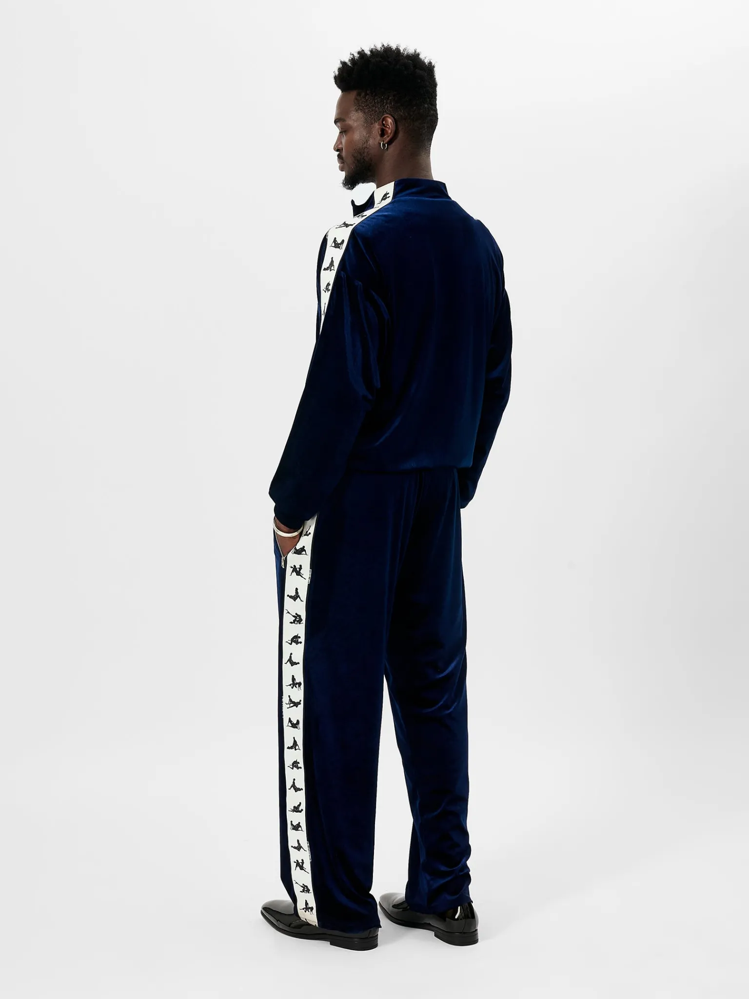 S*x Tape Tracksuit Bottoms Velour Blue<Poster Girl Online