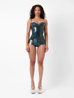 Tart Latex Top Peacock Blue<Poster Girl Best