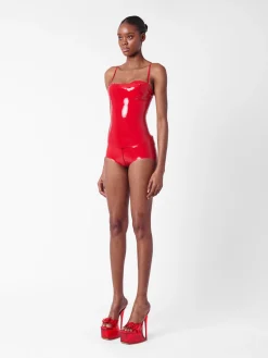 Tart Latex Top Red<Poster Girl