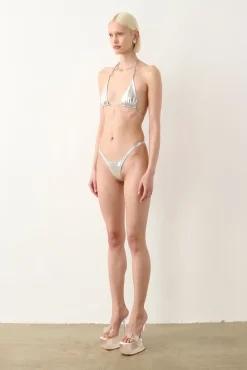 Team Bikini Top Silver<Poster Girl Hot