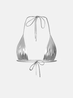 Team Bikini Top Silver<Poster Girl Hot
