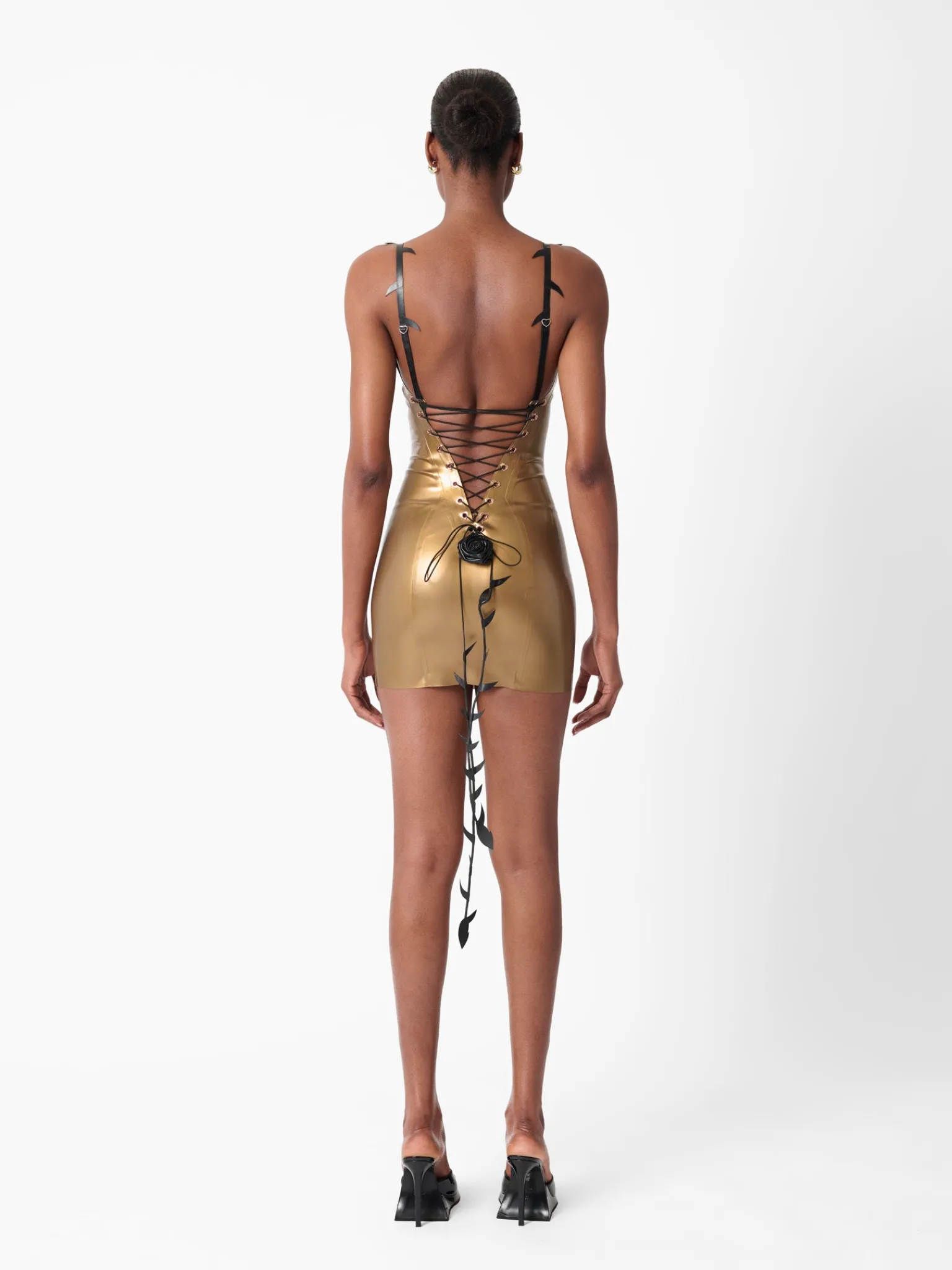 Thorn Latex Dress Gold<Poster Girl Online