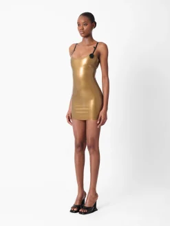 Thorn Latex Dress Gold<Poster Girl Online