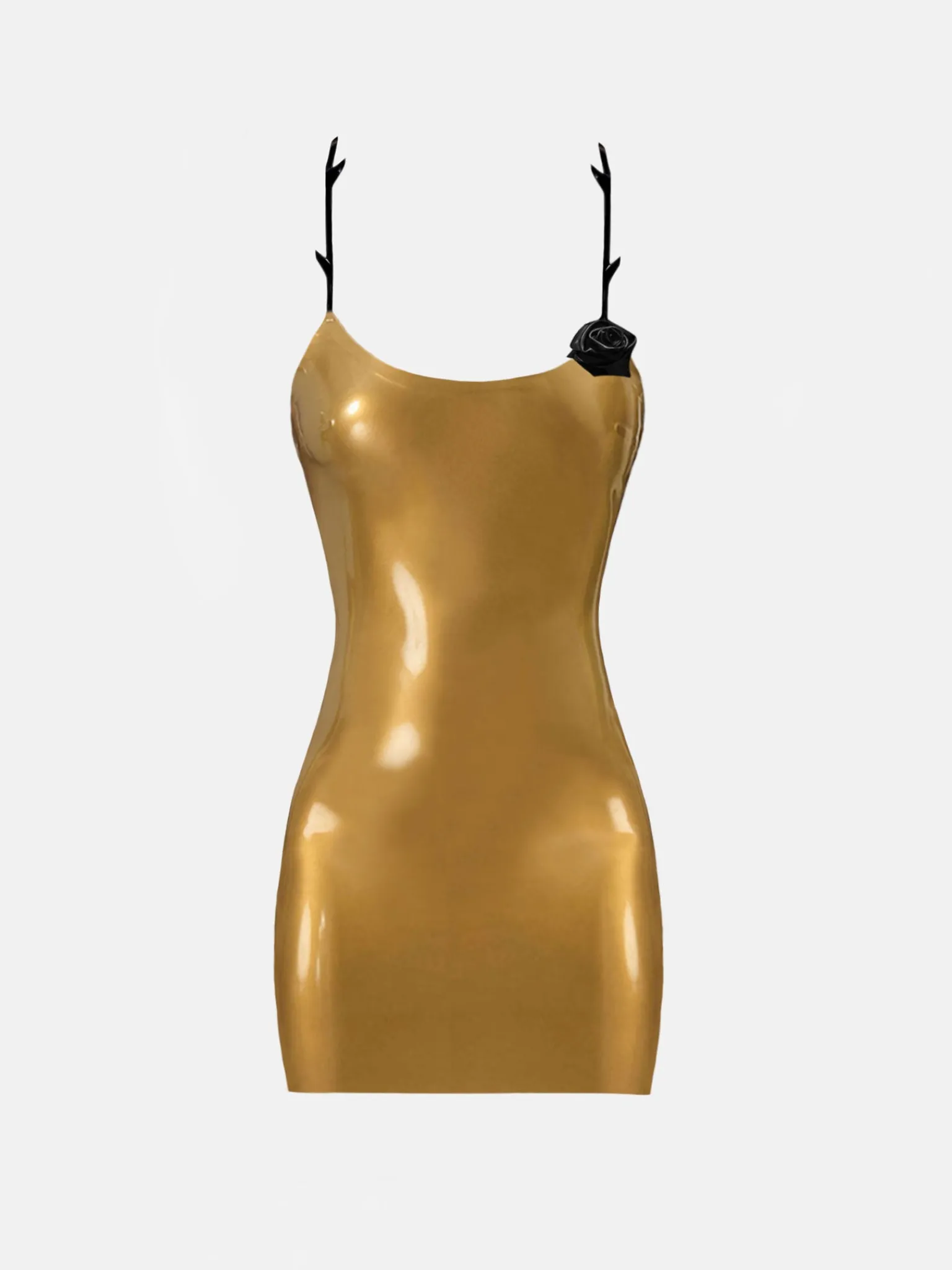 Thorn Latex Dress Gold<Poster Girl Online
