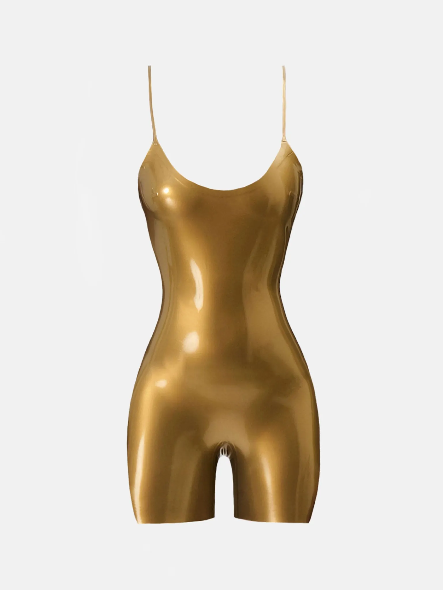 Toffee Latex Playsuit<Poster Girl Discount