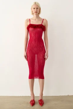 Vanderbeck Dress Red<Poster Girl