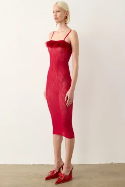 Vanderbeck Dress Red<Poster Girl