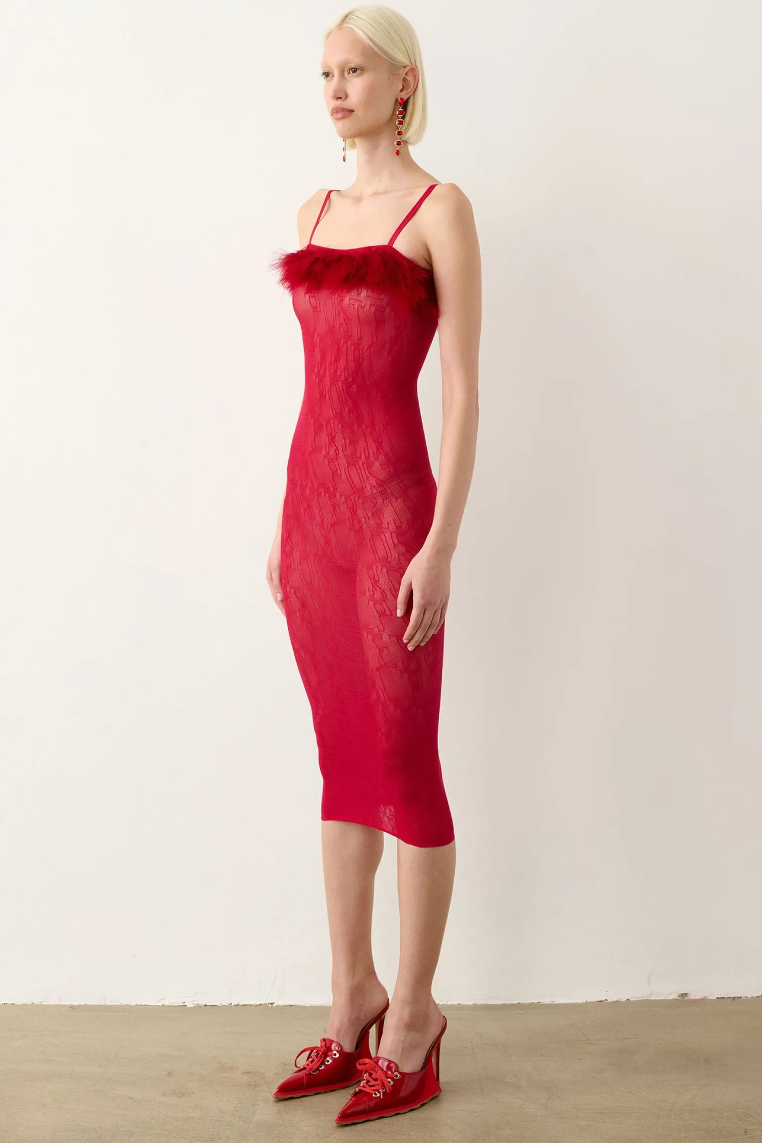 Vanderbeck Dress Red<Poster Girl