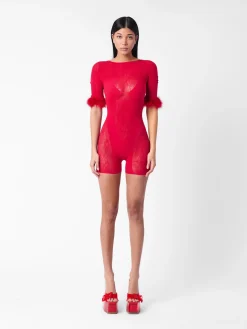 Vanderbilt Playsuit Red<Poster Girl Outlet