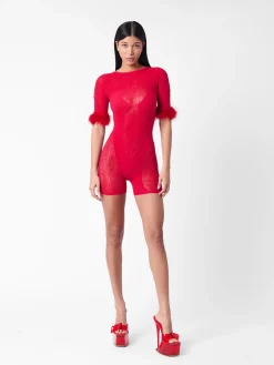 Vanderbilt Playsuit Red<Poster Girl Outlet