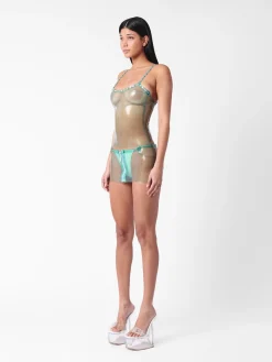 Whistle Latex Top Blue<Poster Girl Best
