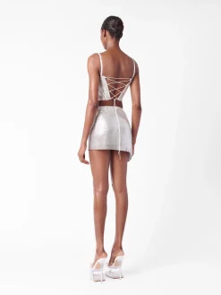 Winona Wrap Skirt Chrome Silver<Poster Girl Sale